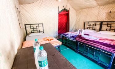 Swiss Camp With Attached Washroom at Camp Brook