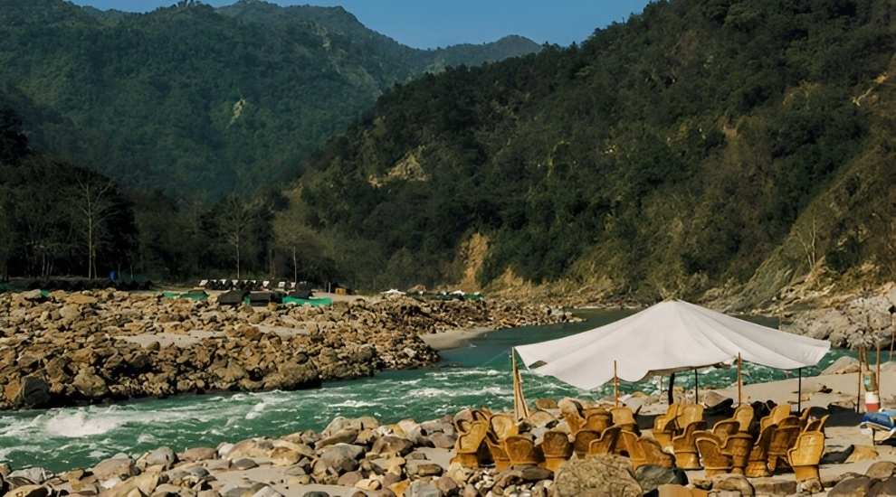 Ganga Riverside beach Camping