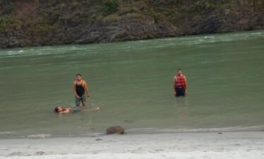 Swimming Fun at Ganga River with Beach Camping