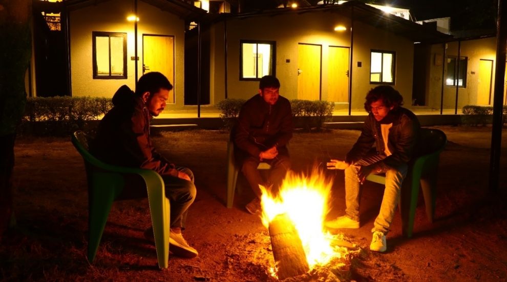 Bonfire at Euphoric Hostel & River Resort